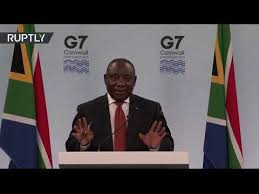 President ramaphosa participates in g7 summit. Expats One G7 Republic Of South Africa President Cyril Ramaphosa Holds Press Conference