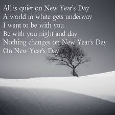 U2 New Year S Day Great Song Lyrics U2 Lyrics Music Is Life
