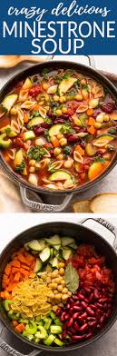 Homemade Minestrone Soup Makes The Perfect Easy Comforting Meal Best Of All It S An Easy Set Minestrone Soup Easy Soup Recipes Slow Cooker Easy Soup Recipes