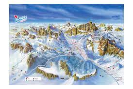 Situated on the boite river, in an alpine valley, it is a winter sport resort known for its skiing trails, scenery, accommodation. Skigebiet Cortina D Ampezzo Skifahren Pistenplan Apres Ski