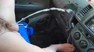 Pee in car porn