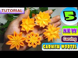 Kreatif 5 Beautiful And Simple Carrot Carving Garnish Cara Membuat Hiasan Bunga Unik Dari Wortel Youtube Pembuatan Perhiasan Wortel Kreatif