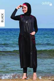 Adabkini Sila Muslim 5 Piece Long Swimsuit Islamic Full Cover Etsy In 2021 Modest Swimsuits Muslim Swimwear Swimsuits