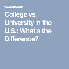 College Vs University In The U S What S The Difference College College Fun University