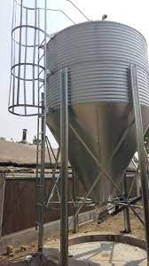 silo d alimentation pour le betail en metal galvanise meuleuse d alimentation pour volaille acier grain utilise pour la vente coussin silo avec systeme de dosag poultry feed galvanized metal silos