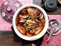 4×4 inchi lembar kelp kering; Jjampong Spicy Seafood Noodle Soup Cherry On My Sundae Resep Resep Masakan Asia Resep Seafood Resep Masakan