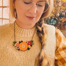 Autumn Wildflowers Necklace
