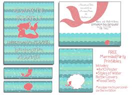 Free Mermaid Party Printables Mermaid Party Printables Mermaid Invitations Mermaid Birthday Invitations Free