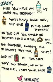 Things To Do On Your 21st Birthday Without Drinking Wish I Would Have Thought To Do This For Friends In College Such A Cute Idea 21st Bday Card 21st Birthday Gifts 21st Birthday Cards 21st Gifts