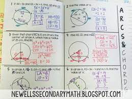 Some of the worksheets for this concept are , , find each, geometry unit 10 notes circles, unit 10 circles homework 5 tangent lines, inscribed angles date period, geometry of the circle, geometry of the. Arcs And Chords Ideas And Resources For The Secondary Math Classroom Secondary Math Math Classroom Geometry High School