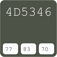 In the hsl color space #616f64 has a hue of 133° (degrees), 7% saturation and 41% lightness. Sherwin Williams Forestwood 7730 4d5346 Hex Farbcode Schemas Farben Farbpaletten Passende Lackfarben