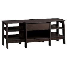 Trestle Entertainment Credenza Espresso Room Essentials Entertainment Credenza Living Room Furniture Room Essentials