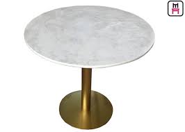 Stainless Steel Base Commercial Restaurant Tables With Rose Golden Marble Top Marble Table Restaurant Tables Modern Dining Room Tables