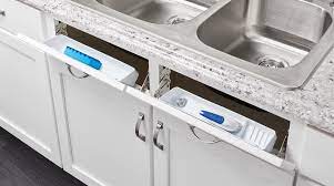 We off many styles of popular drawer slides including. Molded Sink Front Tip Out Trays