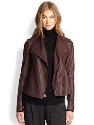 Enabled True Label Dkny Leather Motorcycle Jacket Vince Leather Jacket Leather Jacket Fashion