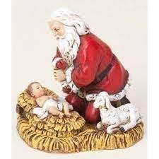 Joseph S Studio Kneeling Santa With Baby Jesus Christmas Ornament Walmart Canada
