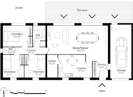 Maisons ericlor vous propose gratuitement ses plans de maison rectangulaire à télécharger. Plan Maison Rectangulaire Plan De Maison Rectangulaire Plan Maison Plain Pied Plan Maison 120m2