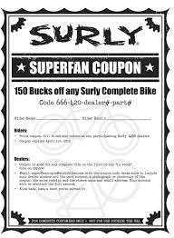 surly usa superfan coupon surly bikes