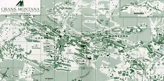Ski resort in sierre in the swiss alps. Maps Of Crans Montana Ski Resort In Switzerland Sno