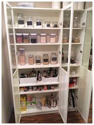 Easy Diy Freestanding Pantry With Doors From A Billy Bookcase In 2020 Pantry Cabinet Ikea Billy Bookcase Ikea Kitchen Pantry