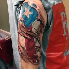 Portfolio image by tattoo artist. 50 Puerto Rican Flag Tattoo Ideas For Men Puerto Rico Designs