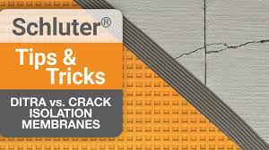 What goes on the wall before the tile? Ditra Vs Crack Isolation Membranes Youtube