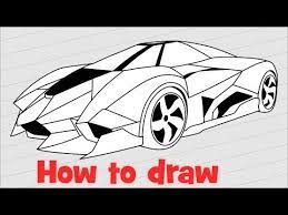 It will be the main part of our lamborghini. How To Draw A Supercar Lamborghini Egoista Youtube
