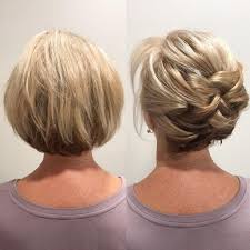 This style when slightly flicked up, it naturally places your eyes and cheekbones to look more gorgeous and sexy. Updo For Short Bob Hair Novocom Top