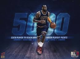 Lebron James Became Just The 6th Player In Nba History To Score 5 000 Career Playoff Points Congratslebron King Lebron James King Lebron Lebron James Records