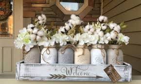 I used single faux peony stems in this arrangement, but you could use any realistic looking faux flower you have. 45 Sweet Farmhouse Flower Decoration Ideas To Brighten Any Room Home And Gardens