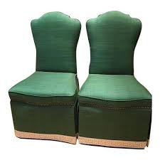 Image Of Hickory White Emerald Green Parson S Chairs Pair Chair Hickory White Parsons Chairs