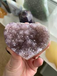 Light Amethyst Heart Stone Heart Shaped Lavender Amethyst Etsy In 2020 Stone Heart Light Amethyst Amethyst Crystal