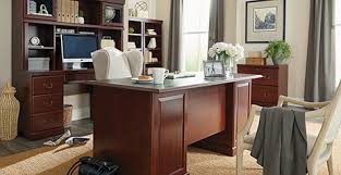 Designer black wooden officfe desk for executive. Heritage Hill Collection File Cabinet Home Office Desk With Bookshelves And More Sauder Woodworking