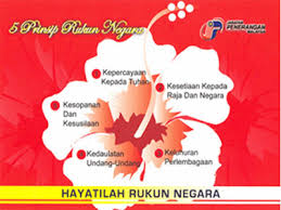 Prinsip rukun negara kesetiaan kepada raja dan negara rukun negara. Bunga Kebangsaan