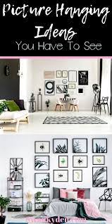 Unique Picture Hanging Ideas You Ve Never Thought Of Gallery Wall Bedroom Hanging Pictures Wall Decor Living Room