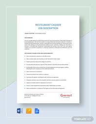 Once we have the values for. Cashier Job Description Template 12 Free Word Pdf Format Download Free Premium Templates