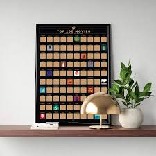 Underneath the silver stuff are fun silver screen icons measures approx. Enno Vatti 100 Movies Bucket List Scratch Off Poster Top Filme Rubbelkarte 42 X 59 4 Cm Amazon De Kuche Haushalt
