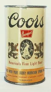Coors Banquet Light Beer Golden Co 1956 Lite Beer Old Beer Cans Colorado Beer