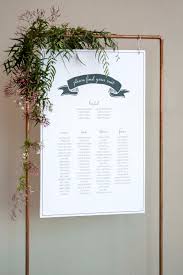 Printed Seating Chart On Stand
