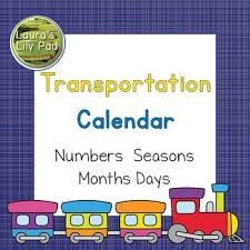 This Calendar Set Includes Months Of The Year And Sets Of Calendar Numbers In A Transportation Theme The Pieces In 2020 Calendar Numbers Calendar Transportation Theme