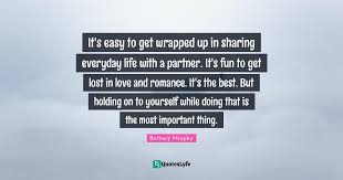 Murphy, a native of atlanta, moved to los angeles, california as a teenager, and pursued a career in acting. It S Easy To Get Wrapped Up In Sharing Everyday Life With A Partner I Quote By Brittany Murphy Quoteslyfe