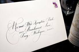 Wedding Envelopes In Calligraphy Buste Da Lettera Modello Busta Da Lettera Buste