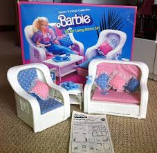 Vintage Barbie Furniture Vintage 1983 Barbie Dream Furniture Wicker Living Room Set In Orig Box Wicker Decor Wicker Bedroom Wicker