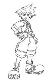 This page features the main protagonist of the game. 32 Sora Coloring Page Ideas Coloring Pages Sora Coloring Pictures