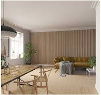 Natural White Oak Acoustic Panel, Varnished Wood ( 1-1/2" Wide Slats ) - Sold 2 Panels Per Carton