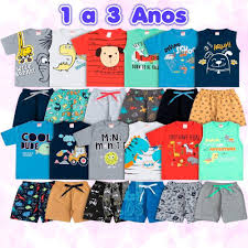 Kits 2 Conjuntos Infantil Roupas Masculino Blusinhas Regatas Menino Atacado Peças Verão - Cleomara, 4