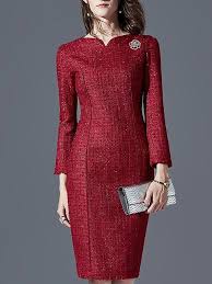 Buy Cocktail Dresses Midi Dresses For Women From Swchic At Stylewe Online Shopping Stylewe Coc Long Sleeve Cocktail Dress Long Cocktail Dress Midi Dress Party