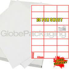 Free label templates make printing easy for all of our high quality labels. 1000 Sheets Of Printer Address Laser Labels 24 Per Page 5055502342191 Ebay