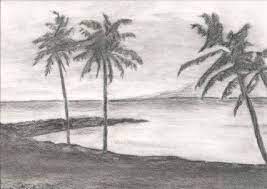 Drawing Pencil Art Simple 35 Ideas Beach Drawing Landscape Drawing Tutorial Landscape Drawings Pencil
