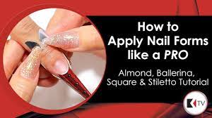 Kupa Inc S Ann Chang Shows How To Properly Apply Nail Forms For The Various Nail Shapes Almond Nail Ballerina Na Nail Forms Acrylic Nail Shapes Nail Shapes